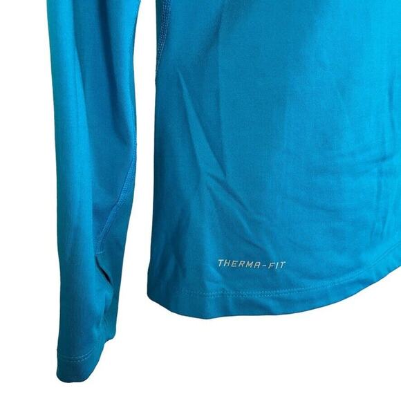 Nike Pro Combat Dri-Fit Fitted Fleece Lined 1/4 Zip Therma Shirt Top Womens M - Picture 4 of 16